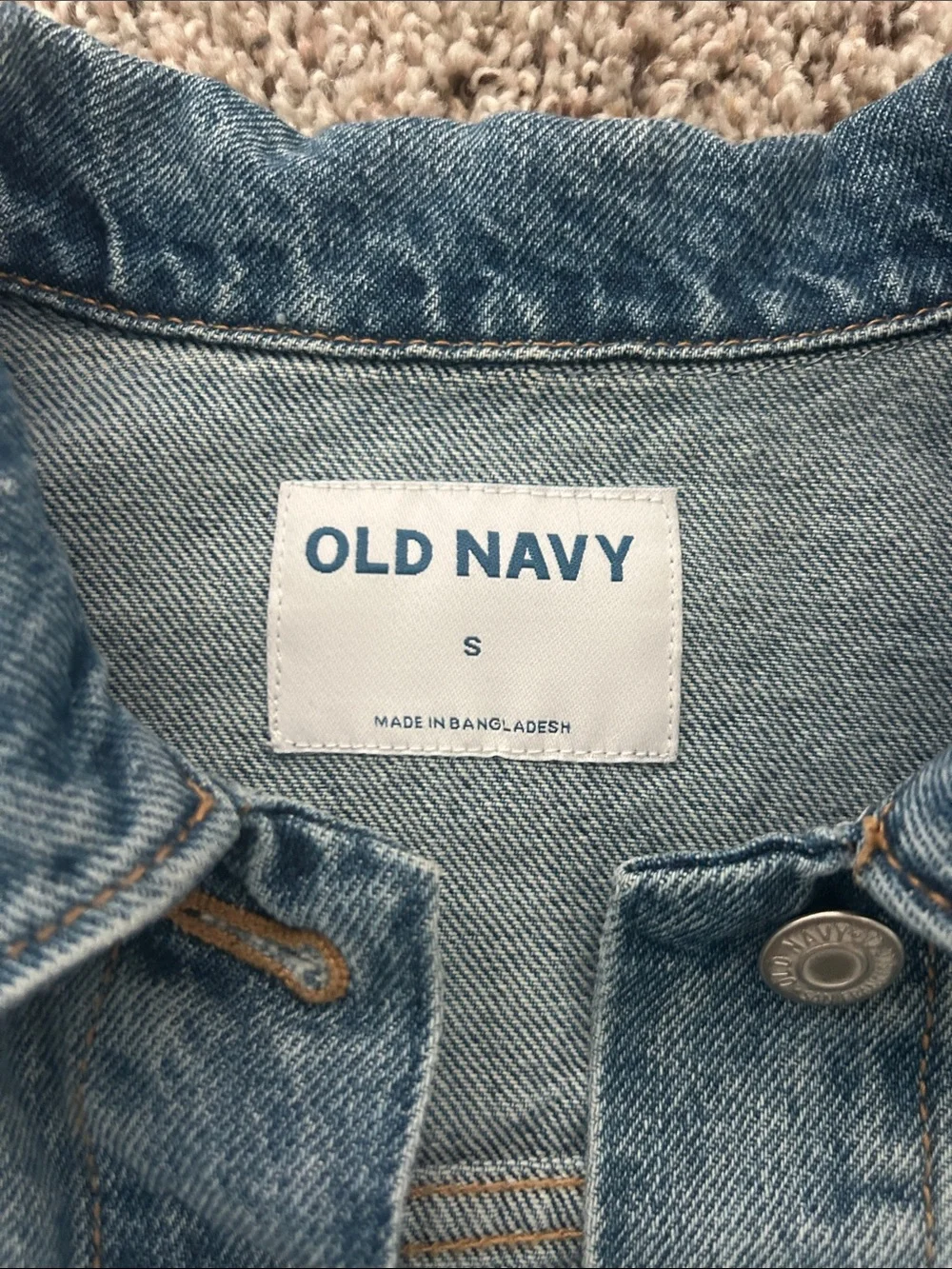 Old Navy Women’s Small Blue Denim Jacket - Classic Button-Front Jean Coat